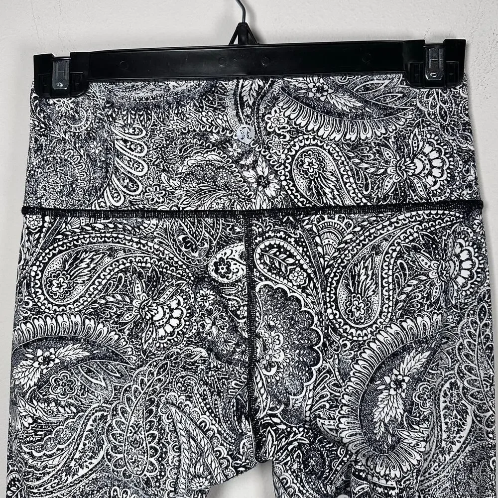 lululemon athletica Black & White Paisley High-Rise Leggings